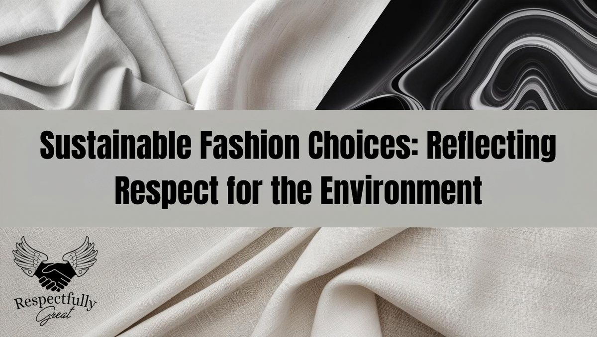 Sustainable Fashion: Respecting Style & the Environment – Respectfully ...