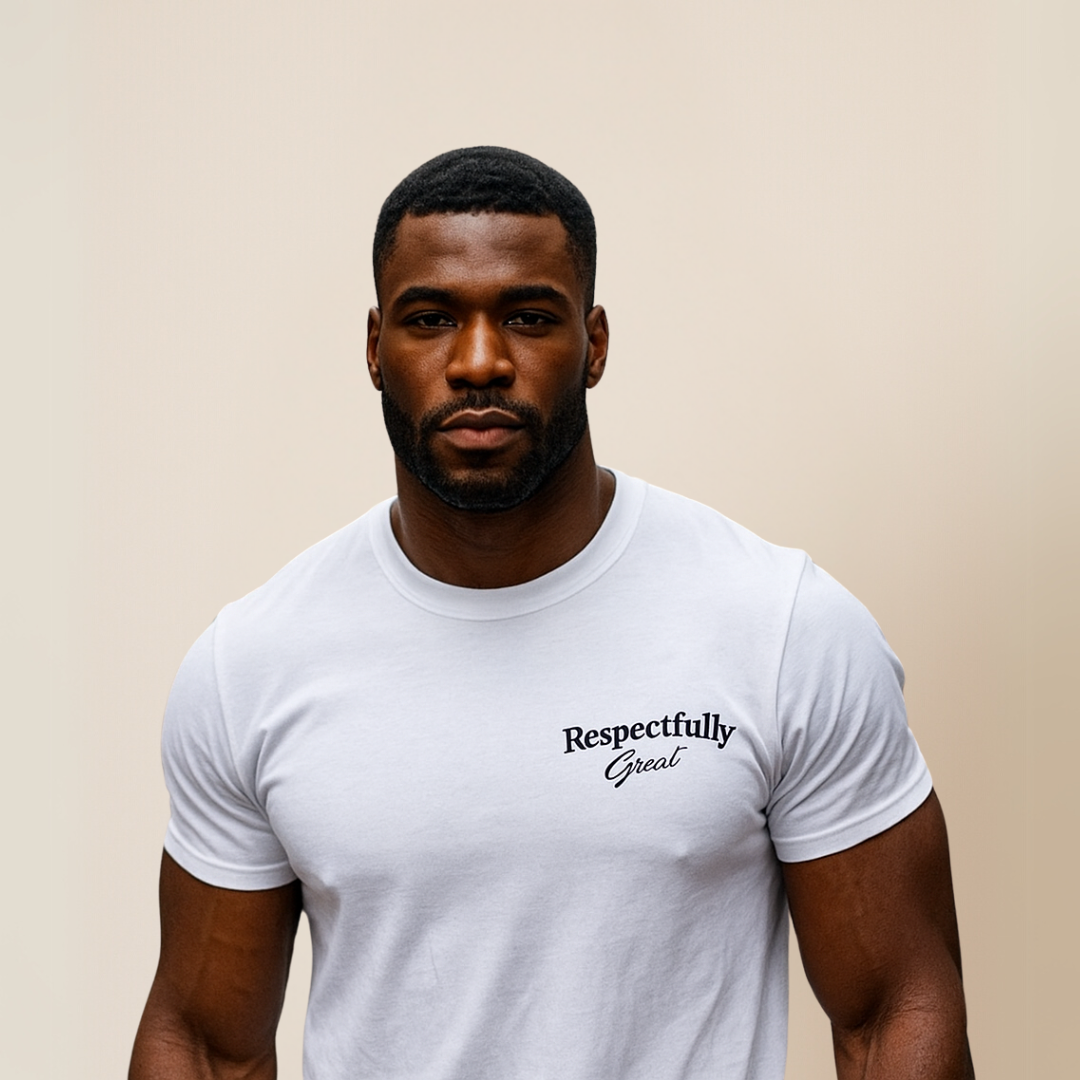 Respectfully Great White T-shirt Model
